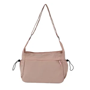 Solid Color Crossbody Bag Simple and Lightweight Women's Trendy New Style Versatile and Large Capacity Tote Bag