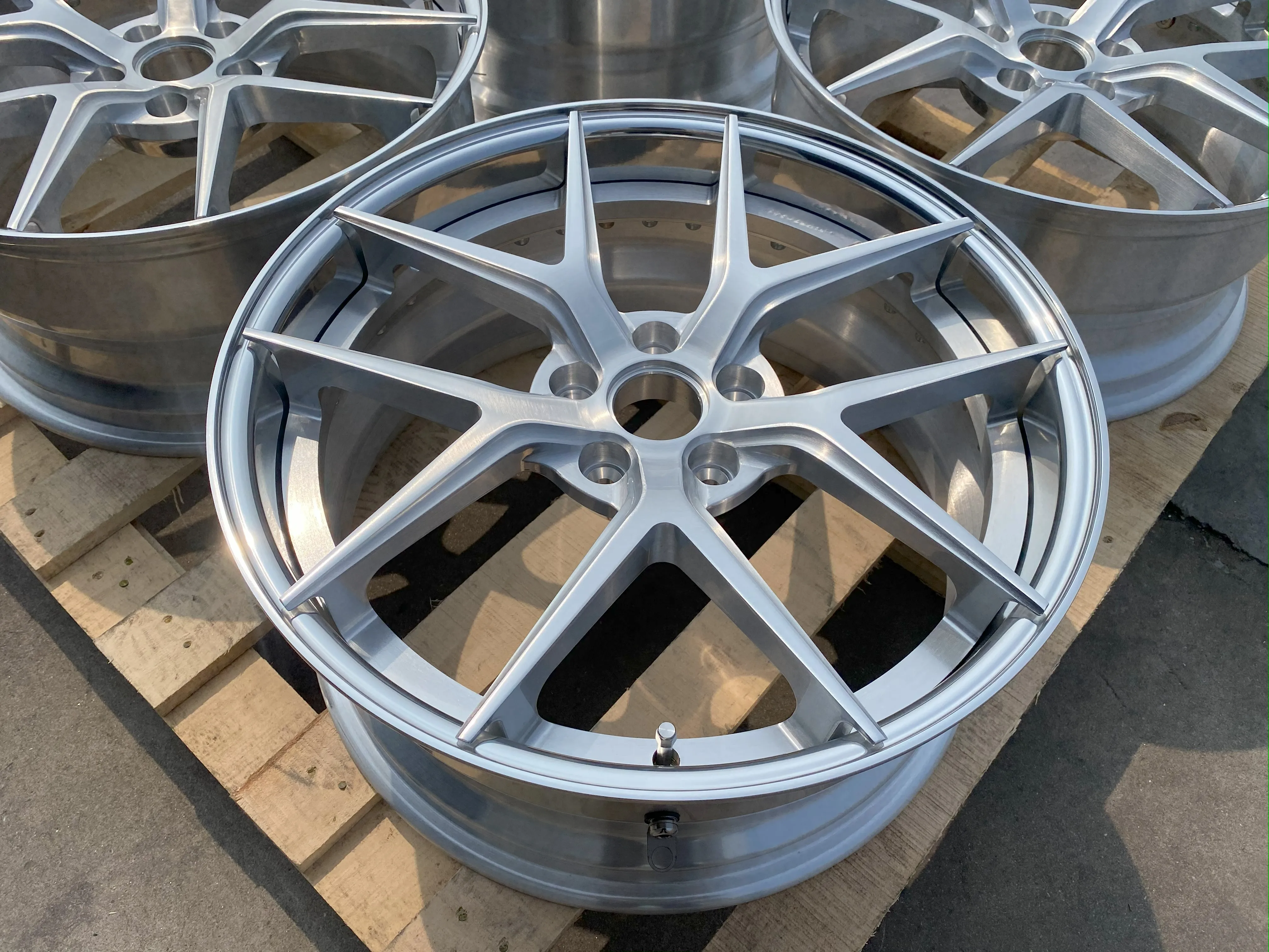 2 piece shiny barrel brushed face custom aluminum alloy forged wheels 16 17 18 19 20 21 22 23 24 inch 5x112 5x114.3 5x120