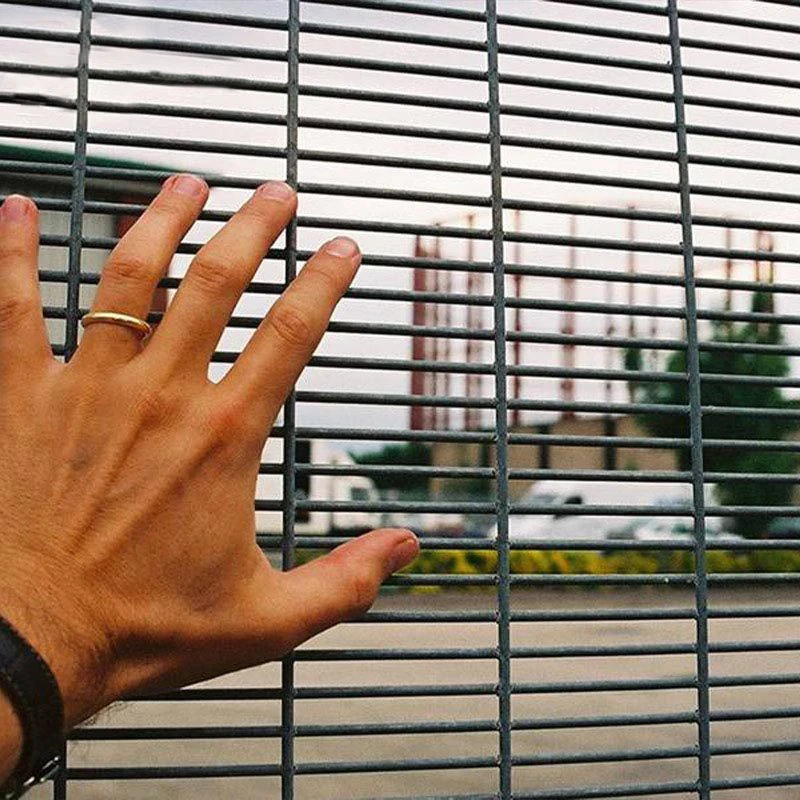 Clear view 358 anti-climb mesh fence 358 fence high security fence panel with barbed wire supplier