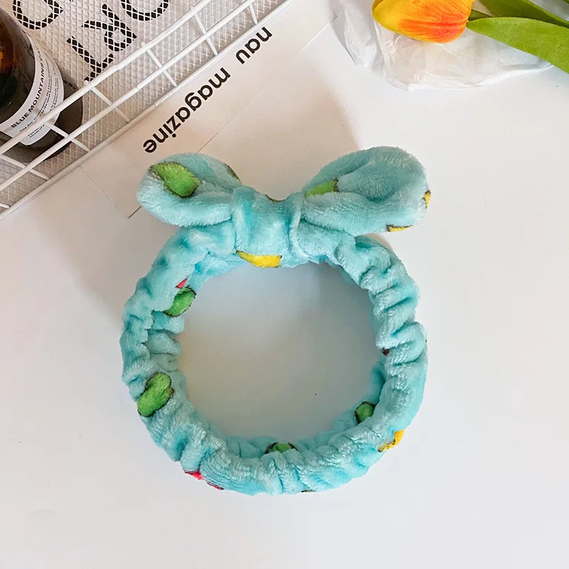 Spa Headband Women Fleece Hair Lace Large Bow Face Wash Headband Make Up Headband Hair Band Bow