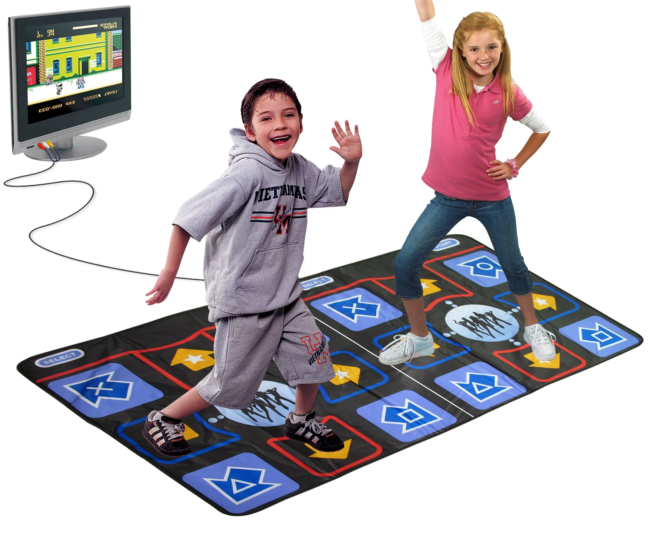 Electronic Mat Plug And Play Tv Game Dance Pad Double Dance Mat With 218  Songs Av Output - Buy Tv Game Dance Pad,Electronic Dance Mat,Plug And Play Dance  Mat Product on Alibaba.com