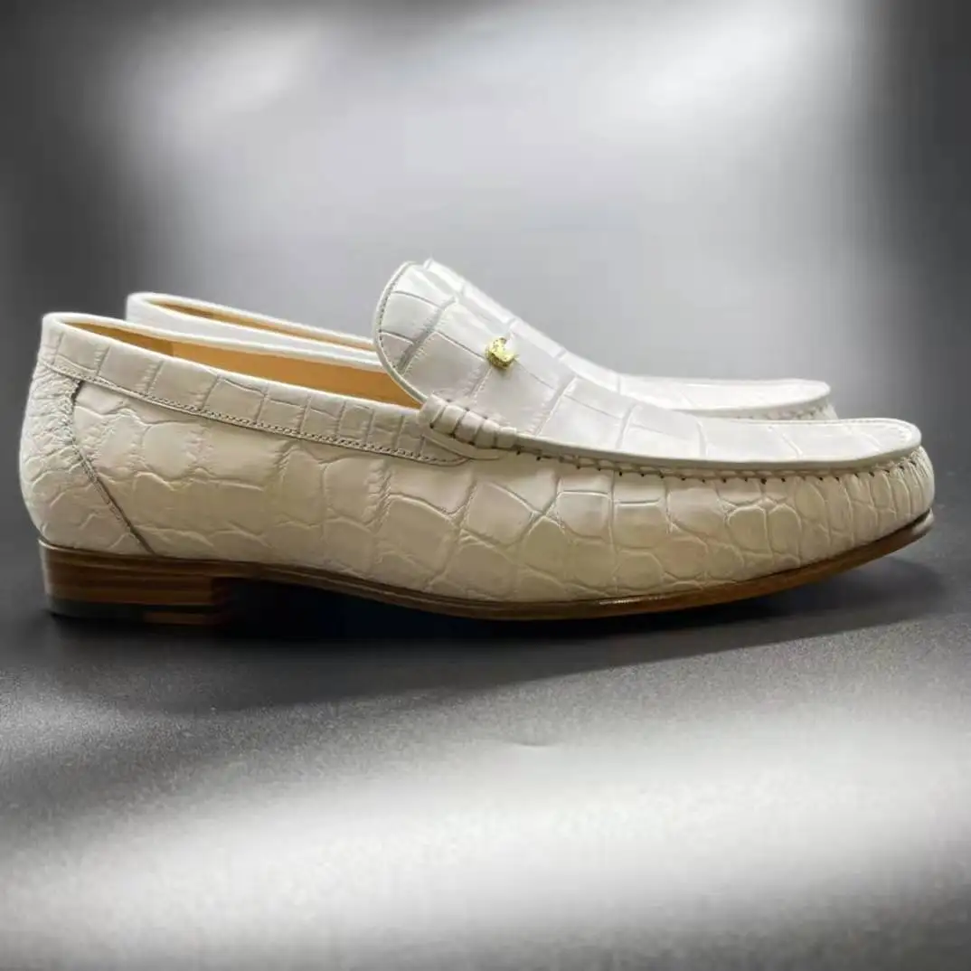 Goodyear Factory Direct Price Luxury White Loafers Genuine