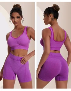 Factory Direct Sales Women's Sports Bra Suit Yoga Running Sweat-absorbent Breathable High-elastic Vest Quick-drying Sportswear.