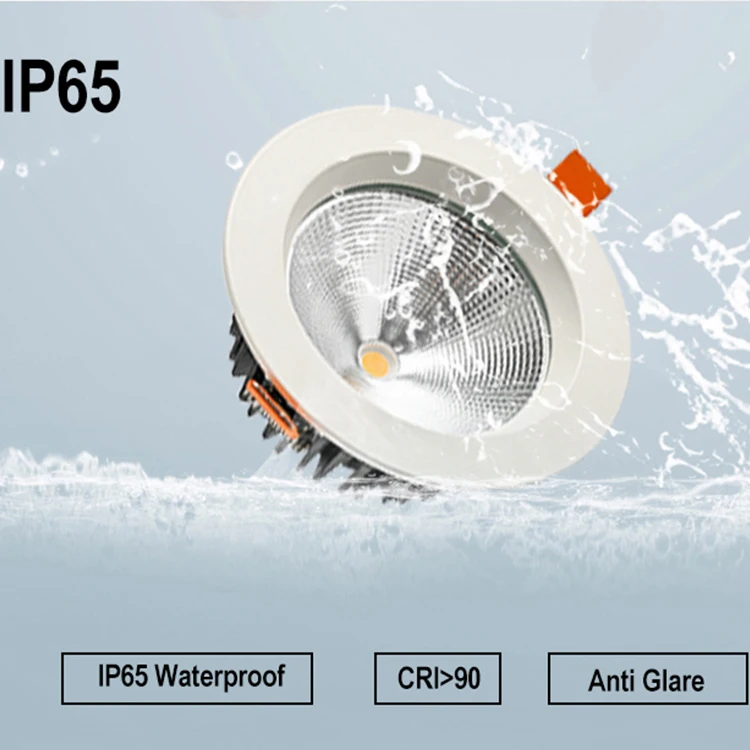 DGLUX Anti Glare Frame Home Store Aluminum 10w 15w 20w 30w 40w Cob Led Downlight