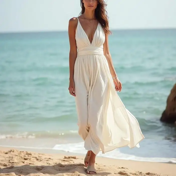 designer beach wedding dress Paisley Cover-Up Dress | Women's Boho Beach Dress | Grace & Lace main image 1