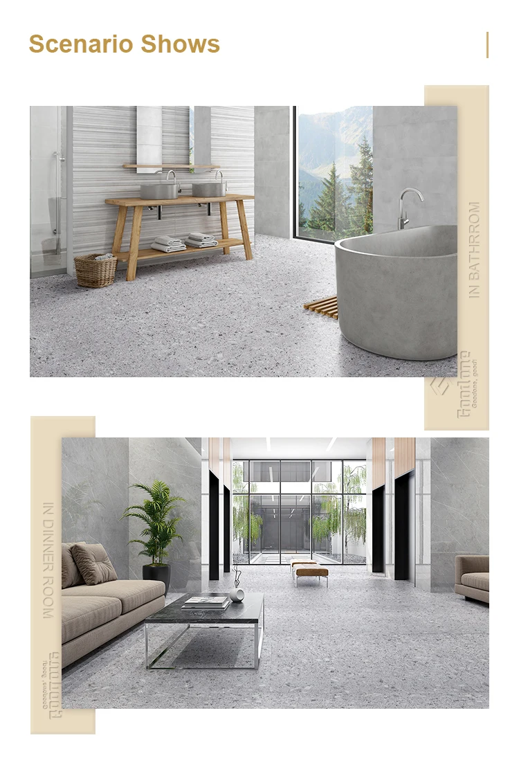 Goodone Pisos Porcelanato 60x60 Grey Glazed Rustic Porcelain Floor Tile