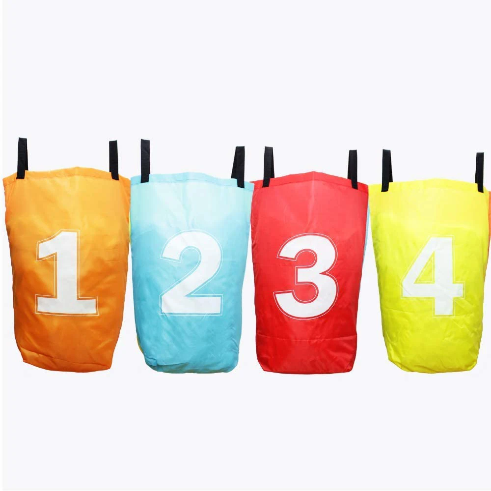 6 Luau Party Potato Sack Race Bags – Hibiscus Print Sack Race Game For Kids & Adults