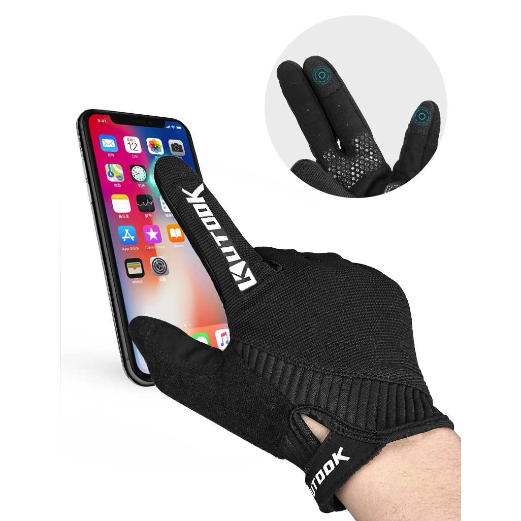 Оригинальные противоскользящие утолщенные Гелевые перчатки для сенсорного экрана демисезонные теплые флисовые подкладки бега горного велосипеда велосипедные