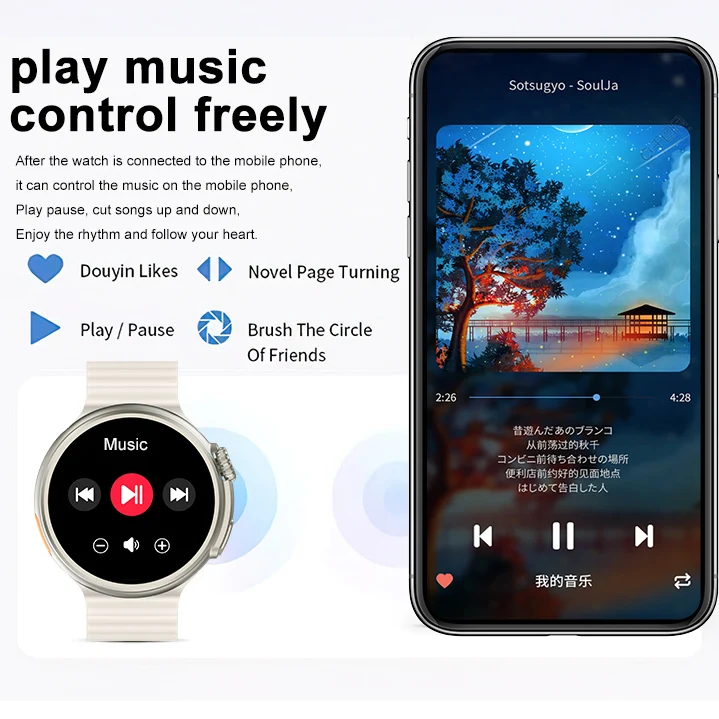 Z13 Round Smart Watch Ultra 9 BT Phone Call Sports SmartWatch Wireless Charger Infinite Screen Sport Smart Bracelet NFC GPS Z78