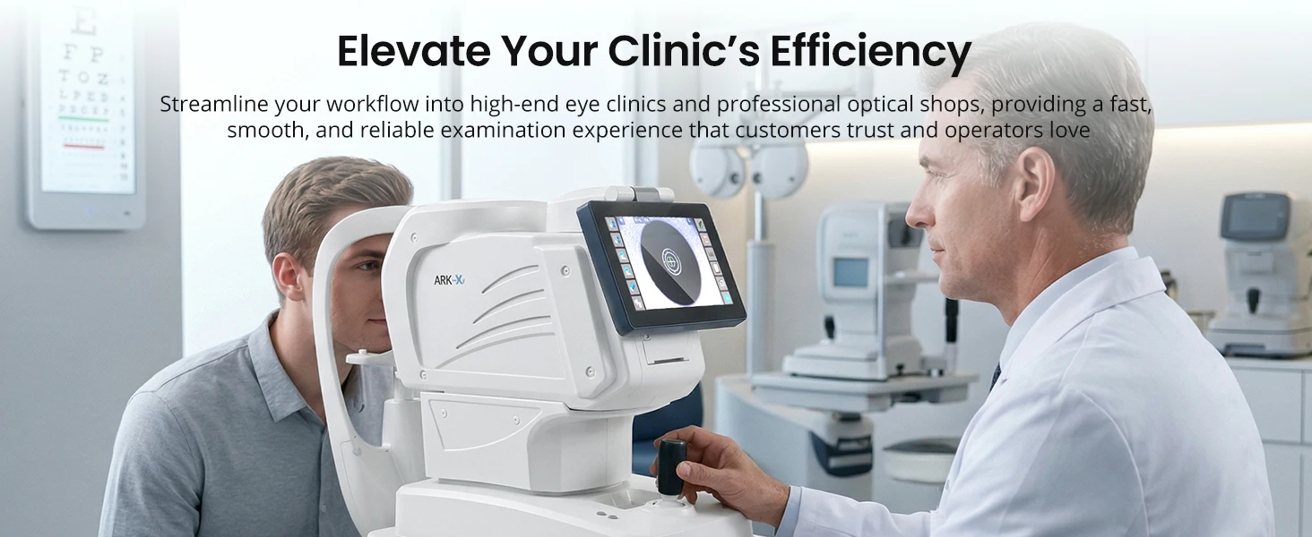 CE Approved Optometry Instruments Automatic Refractometer with Keratometer ARK-X High Accuracy Eye Test