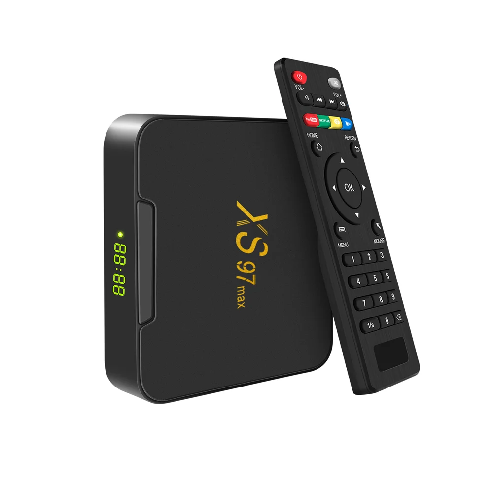 XS97 Max TV Box - Quad Core Android 9.1 with Dual Band Wifi