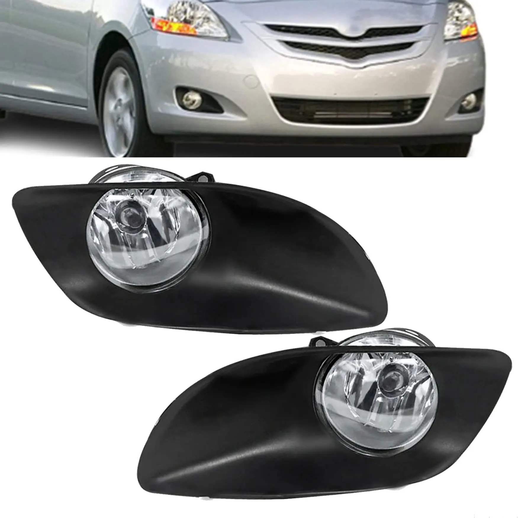 Fog Lamps Front Bumper Car Auto Driving Lamp Fog Light for Toyota Yaris 2006 2007 2008 2009 2010 2011 Vios 2007 2008 2009 2010 2