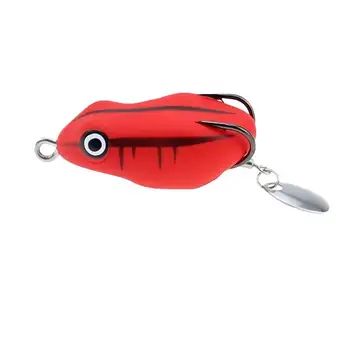 Hot Sale Cheery Mini Snake Fish Bait 20 Colors with Strong Black Hook PVC Frog Lure for Saltwater Fish & Bass 8.5G 4.5cm – Hooks – view 2