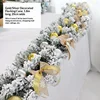 1.8 meters flocking rattan + gold and silver decoration