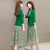 Green-two-piece set
