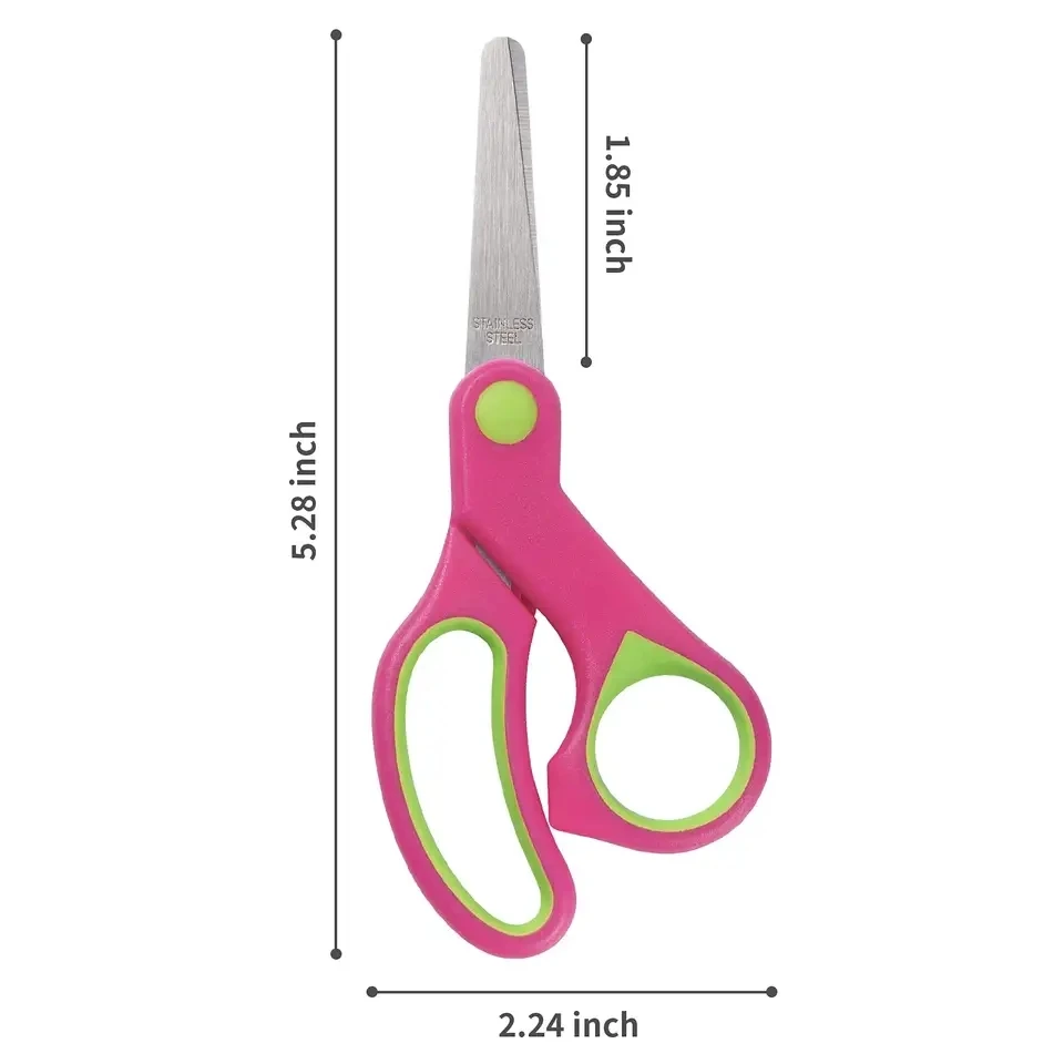 Children Kids Blunt Tips Children Scissors For Kindergarten Beginner ...