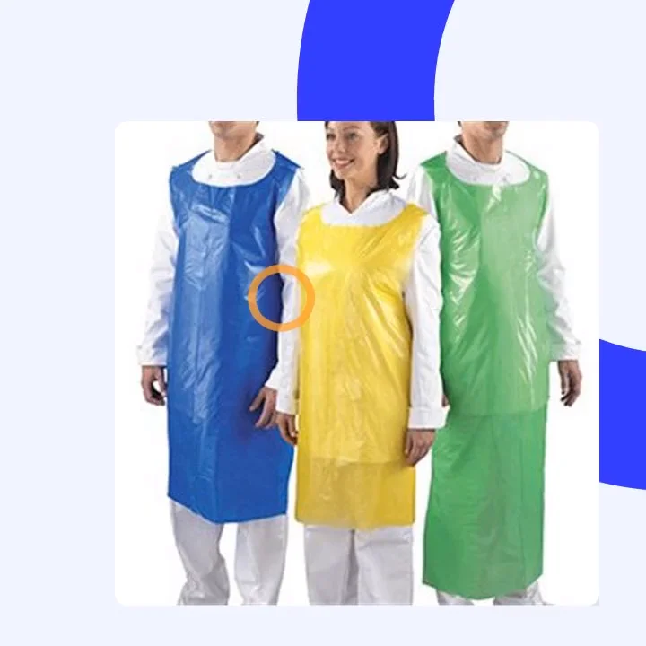 High Quality Pe Apron Blue Custom Disposable Aprons For Kitchen Buy