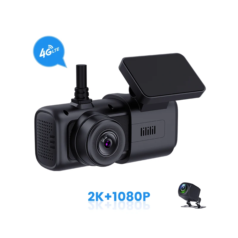 4g Mini Dashcam 2k Dual Lens Record With Wifi Gps Tracking Fleet ...