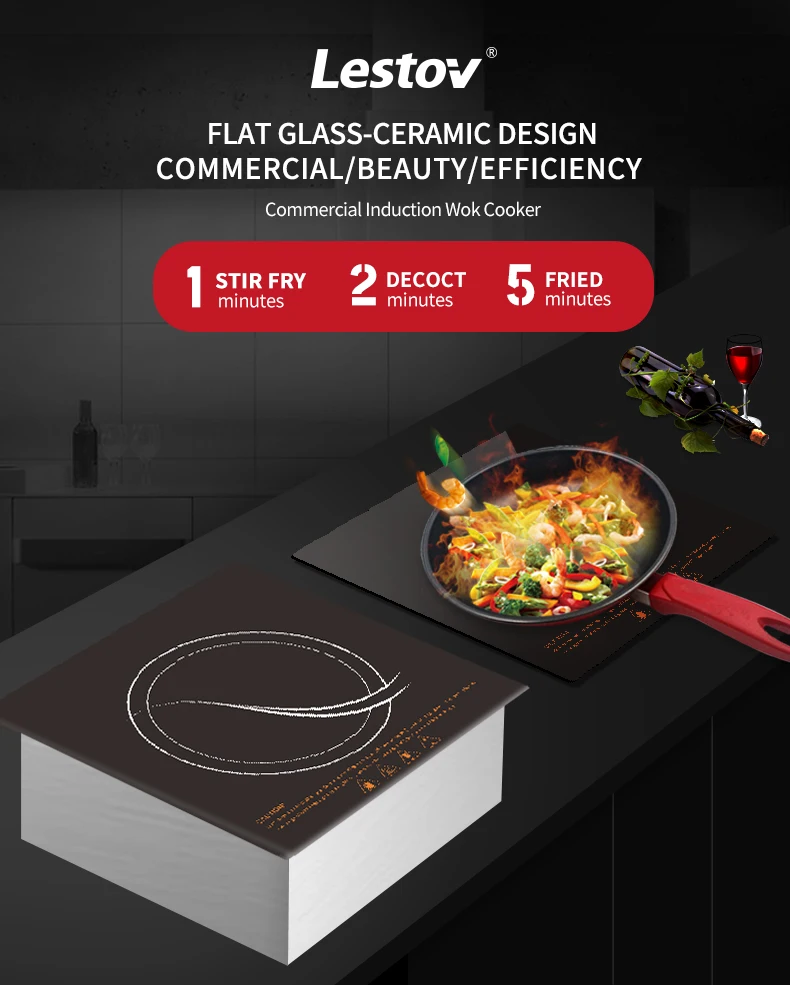 Commercial Soup Cooker  Commercial Induction Cooktop- Lestov