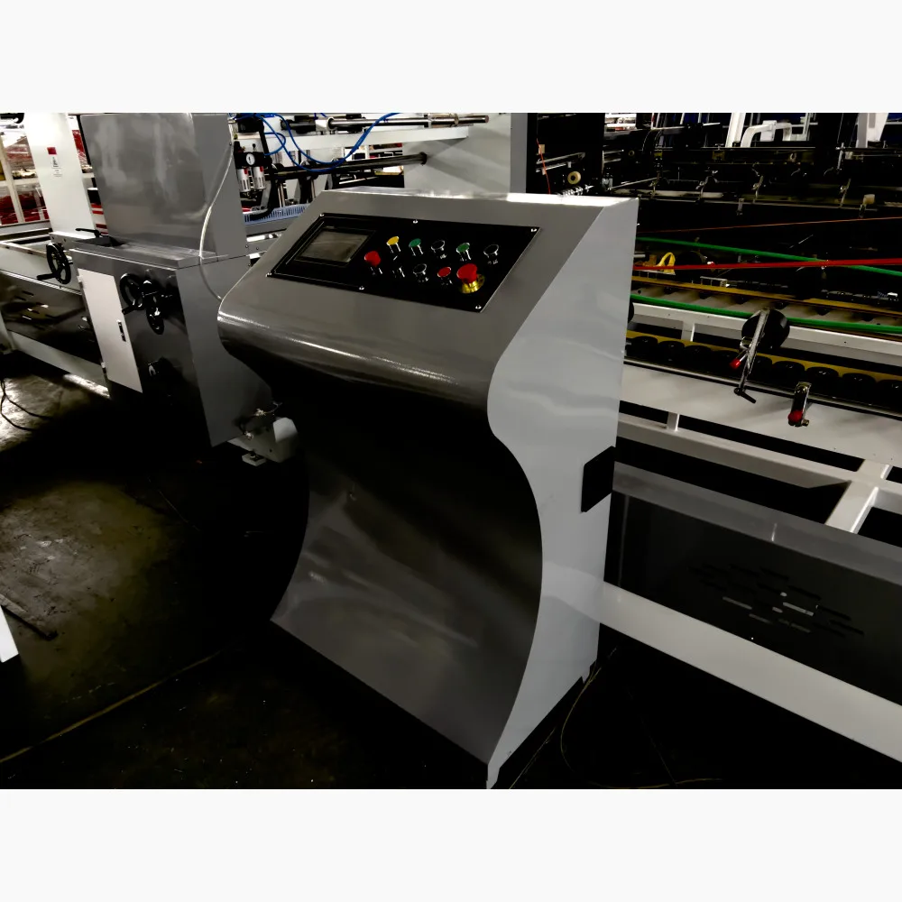 4 and 6 Points Folder Gluer 1200 PCS Group Type 4 6 Corners Corrugated Carton Lock Bottom Automatic Folding Gluing Machine