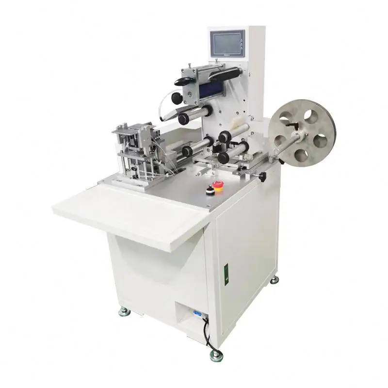 TEBAK Label Loading Labeling Machine Wire Cable Flag Sticker Folding Labeling Machine Folded Labeling Machine