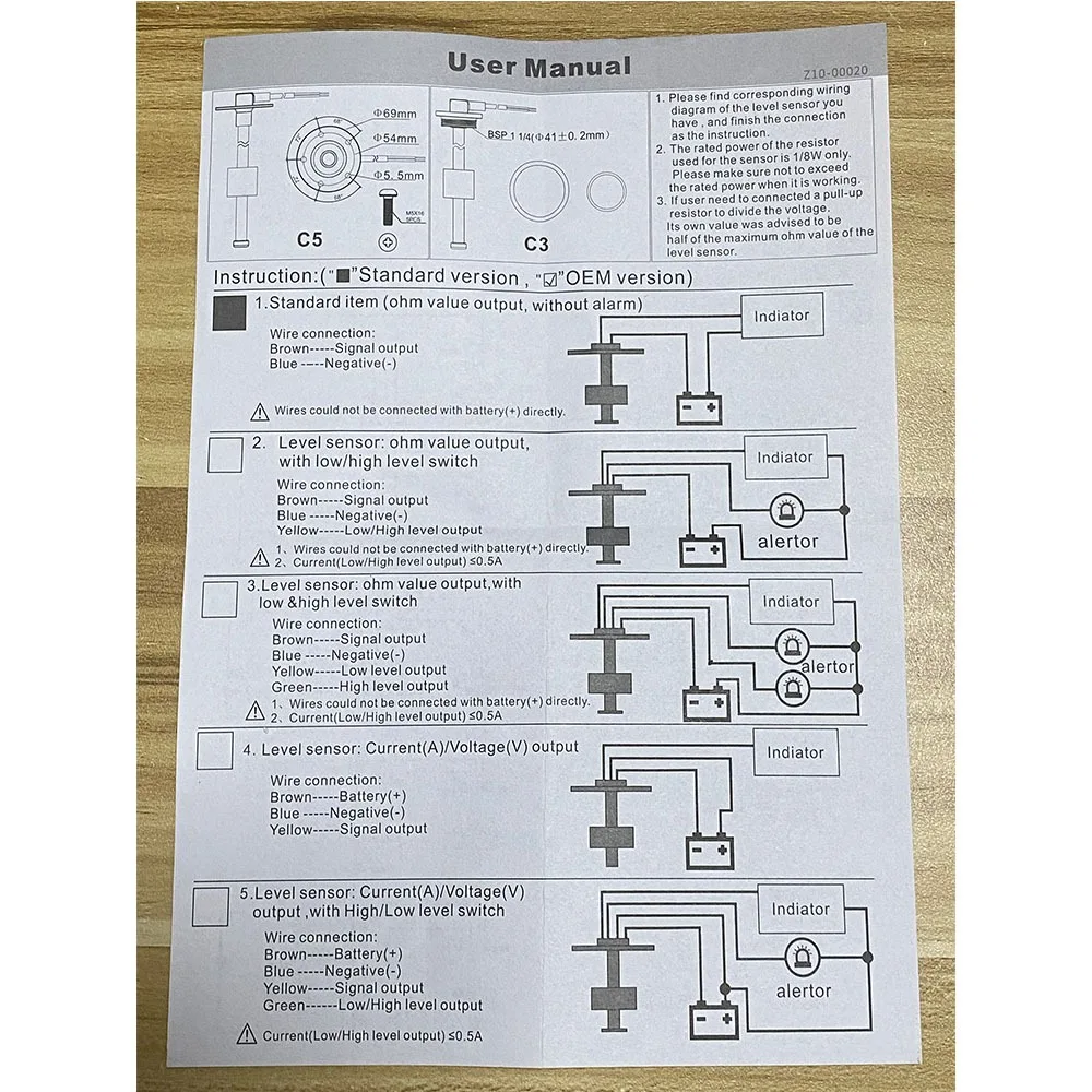 Fy Liquid Level Sensor Oil Float,Fuel Tank Water Tank Float,Fuel Gauge