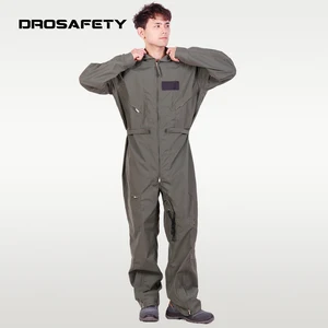 Logo Technician Pilot Safety Wear Clothes Aramid Anti-static Flame Retardant Flight Workwear Coverall