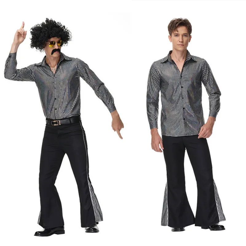Disfraces clásicos para hombres Ropa de discoteca vintage 70's