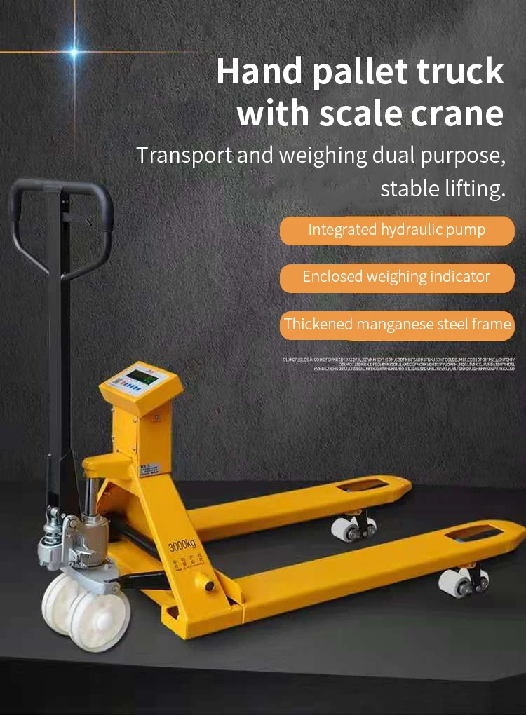 Scale Pallet Truck 2 Ton Pallet Jack Weighting Truck 3 Tons Scale