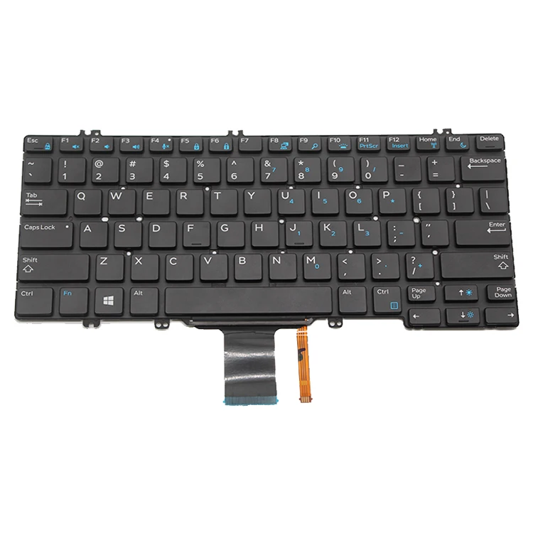 New Backlit US Keyboard For Dell Latitude E5280 5288 5289 7280 7290 7380 - Unbranded