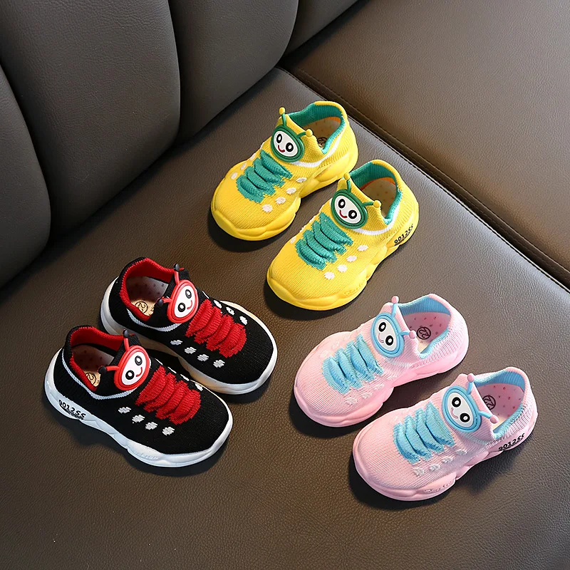 Оптовая продажа, детское цвета кроссовки сетчатые платья для девочек с персонажем мультфильмов обуви