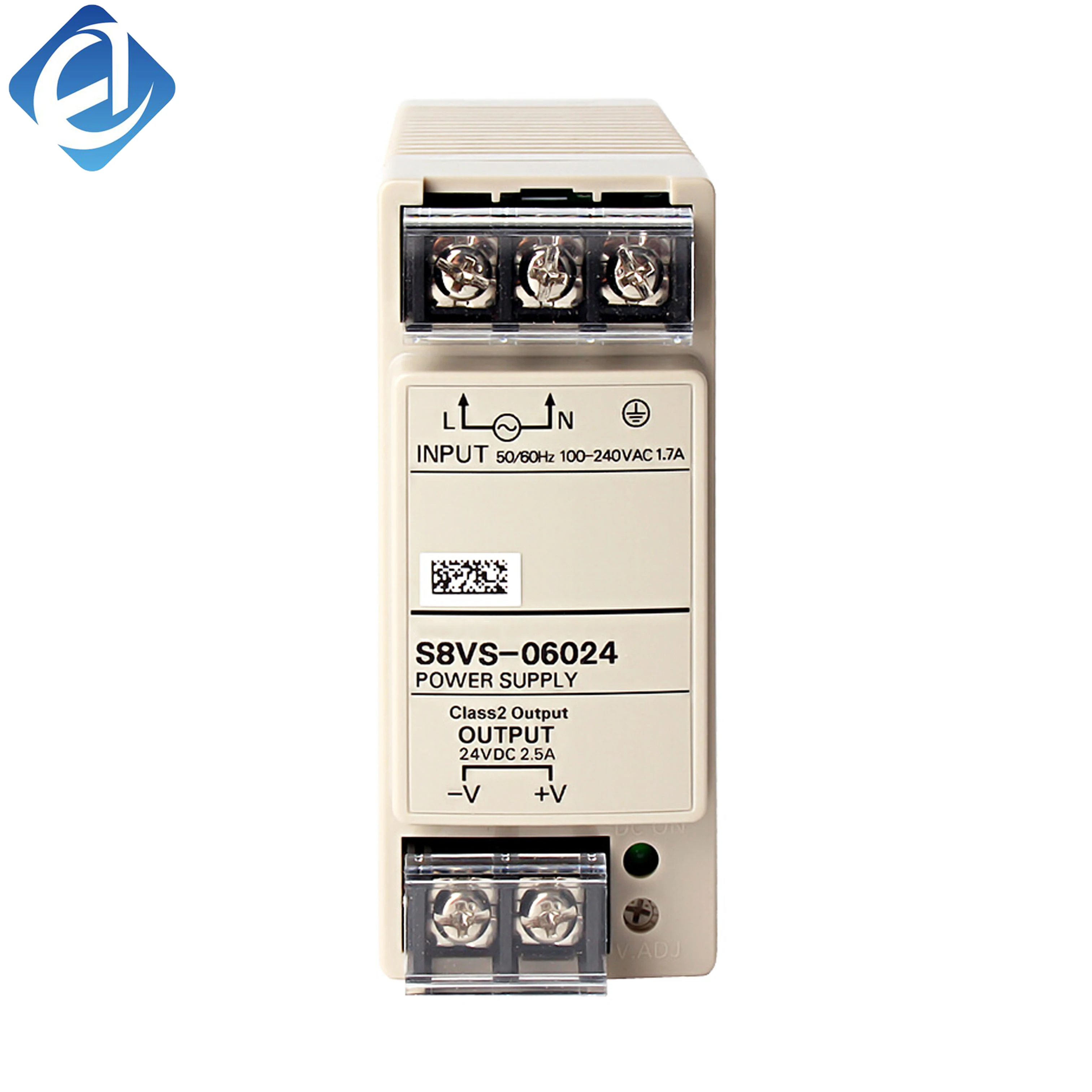 Nieuwe, originele Omron S8VS-serie schakelaarvoeding. Vermogen van 60 W, gelijkstroomuitgang van 24 V, hoog rendement, stabiele spanningsregeling en overbelastingsbeveiliging. Veelgebruikt in industriële PLC-systemen, besturingskastvoedingen en voeding voor diverse automatische apparatuur.