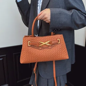 New Arrivals Top Handle Designer Women Shoulder Abgs PU Leather Handbag Latest Luxury Purse