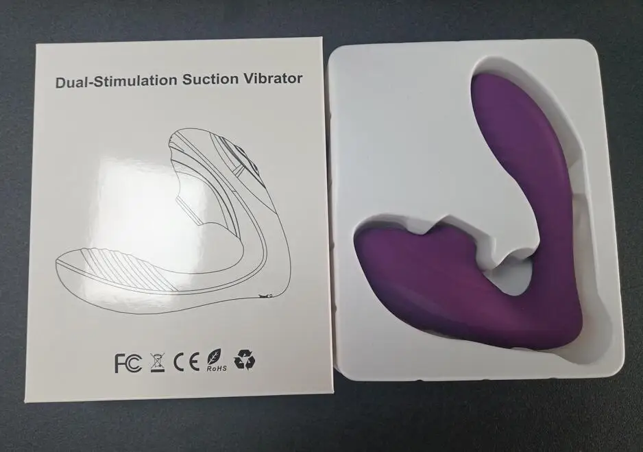 Clitoral Sucking Vibrator Double Sensation Stimulator For Clitoris And