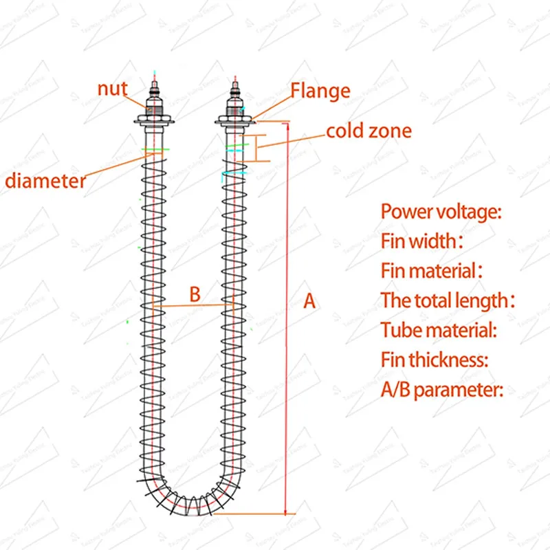 U Type Finned Heater