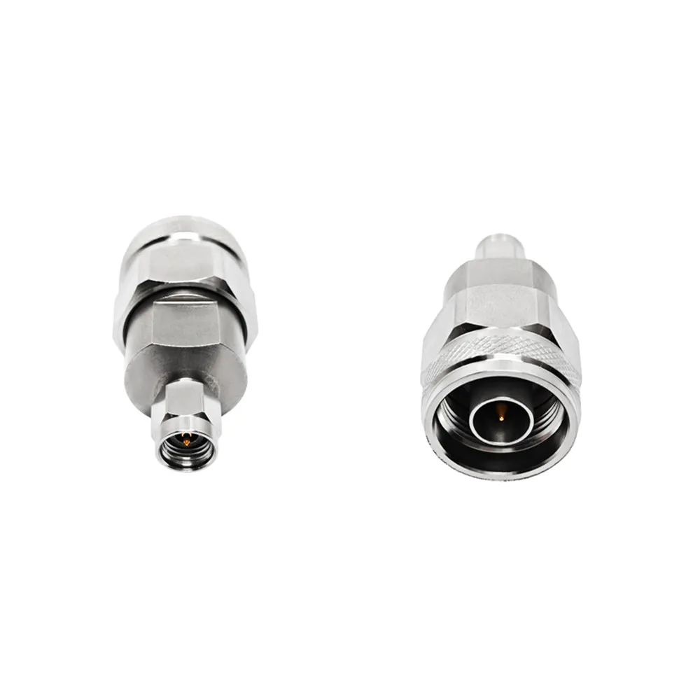 18G Stainless Steel Precision 2.92 Male to N Male Adapter Rf Connector Stainless Steel Adaptor