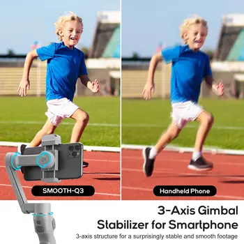 ZHIYUN Smooth Q3 Mobile Stabilizer Phone Handheld Gimbal Anti-Shake Stabiliser Selfie Shooting 3-Axis  Bracket Shooting Video detail image