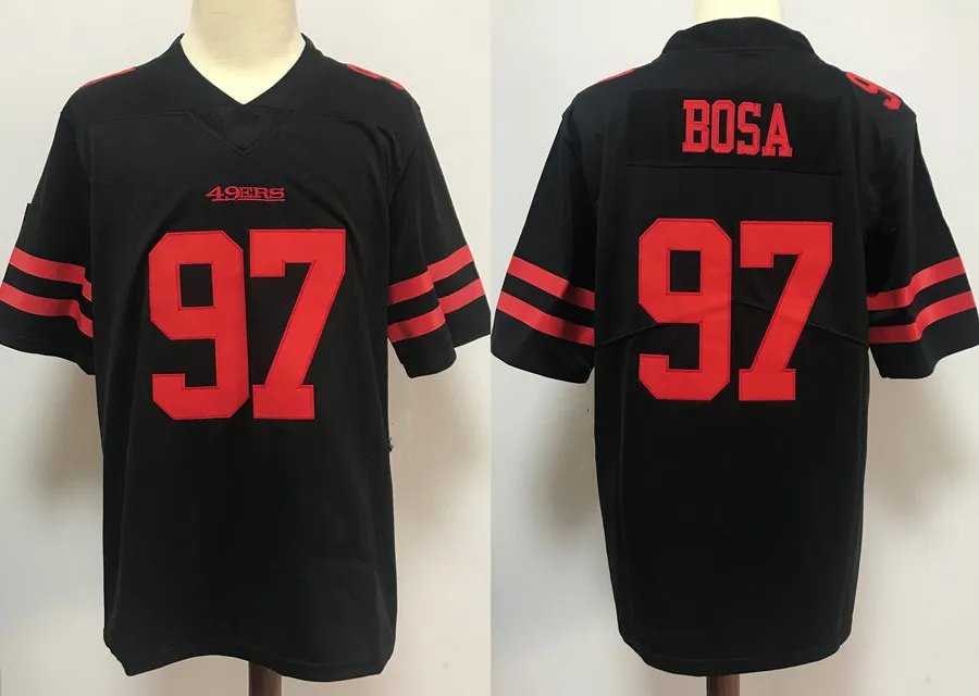 Men's San Francisco 49ers #97 Nick Bosa 2021 White 75th Anniversary  Pullover Hoodie on sale,for Cheap,wholesale from China