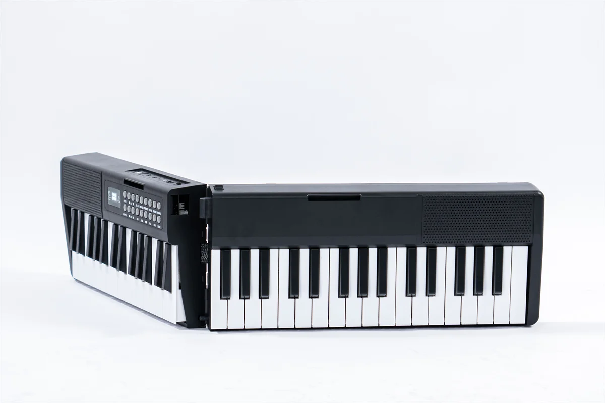 Foldable 61 Keys School Use Piano Learning Music Keyboard Portable Beginners Electronic Piano with MIDI for Wholesale