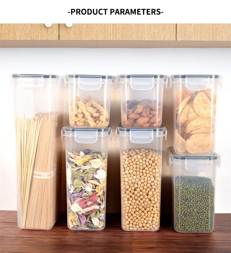 24 Piece Pack Plastic Airtight Dry Pasta Kitchen Organizer Pantry
