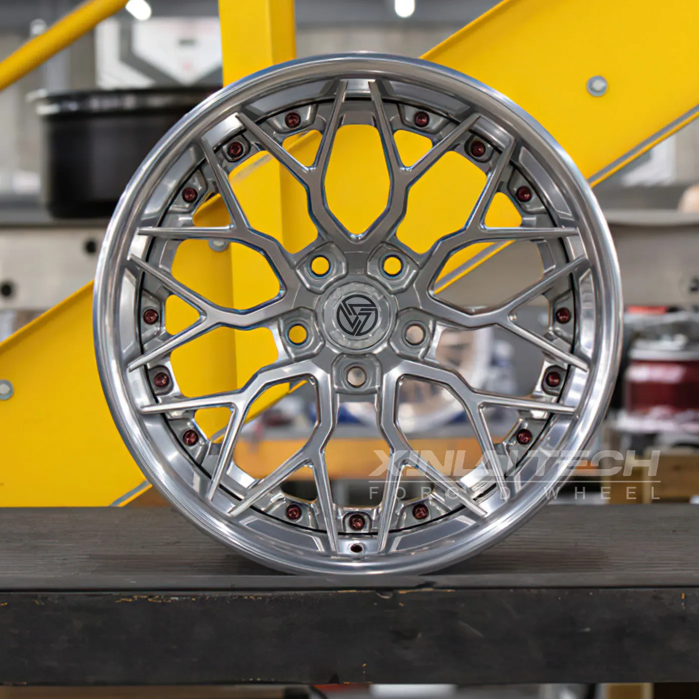 XL 3 Piece Forged Wheel Deep Lip Deep Dish Concave Wheels 5x112 5x114.3 5x120 Custom Wheels 18 19 20 21 22 23 Inch Rim - Image 2