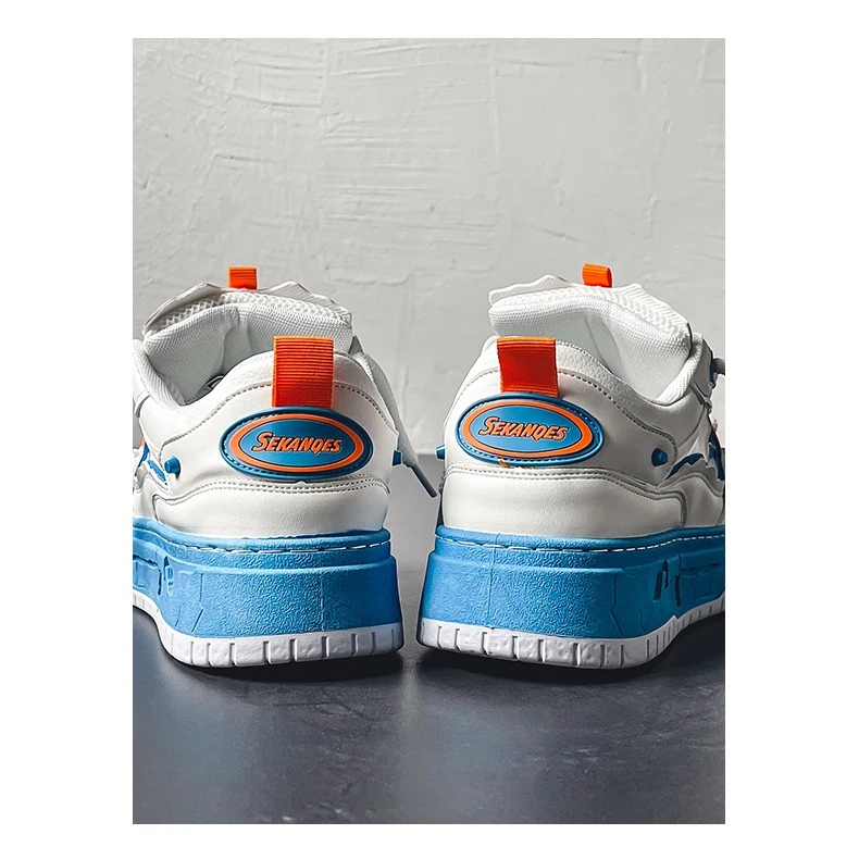 2023 Qzk Luxury Fashion Customize Brand Men Skateboard Shoes Custom Mesh Breathable Shoes