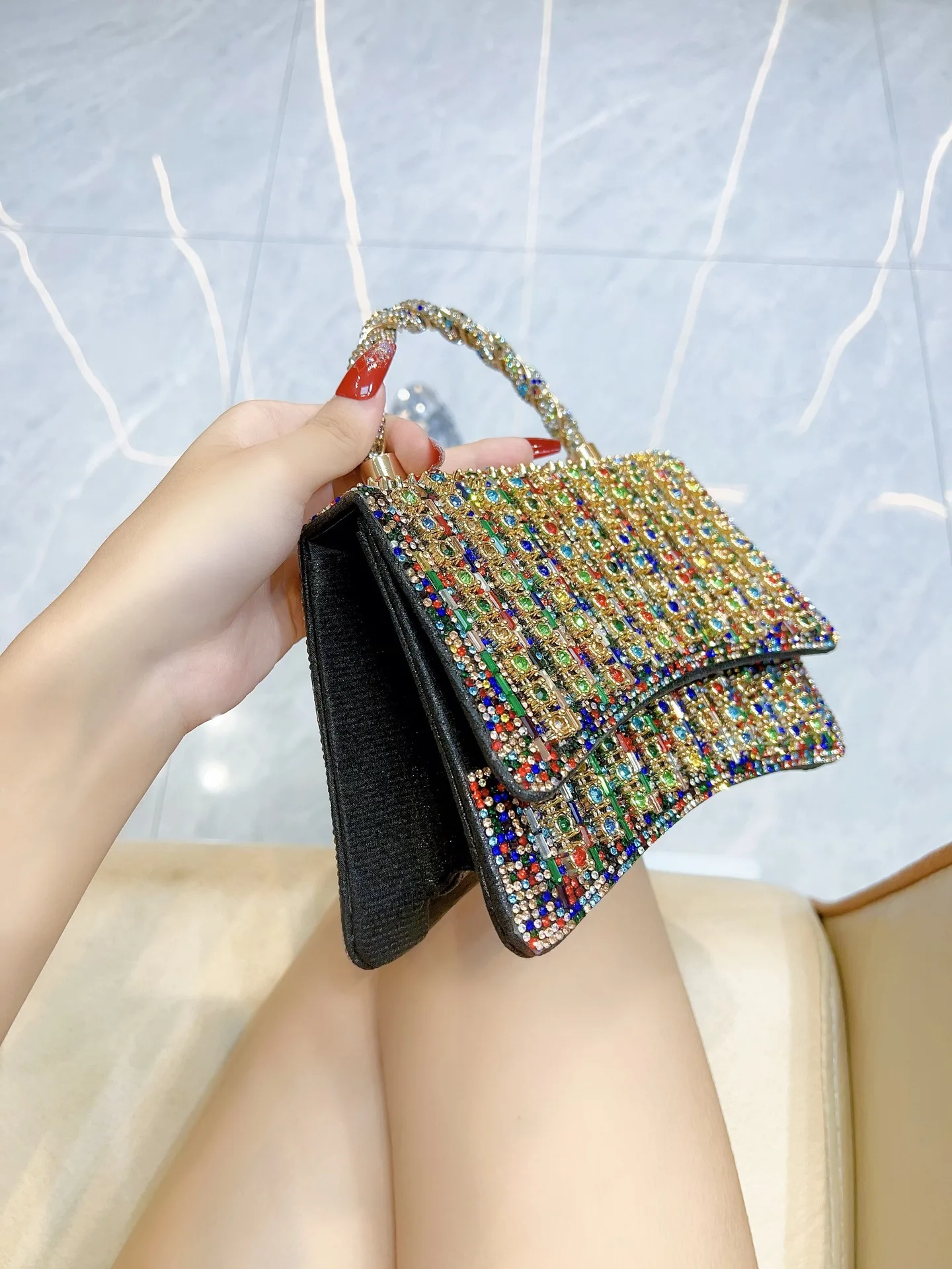 Sac Pochette Sac Ã Main Avec Paillettes Sac à Main De Soirée