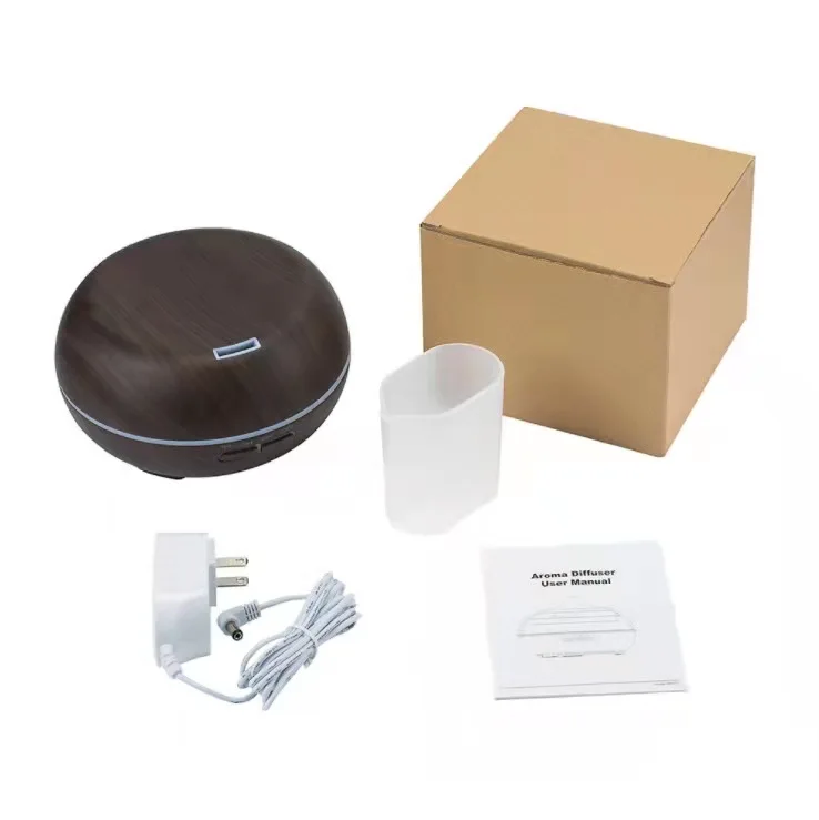 Factory Price Mini Portable Wood Grain 500ml Usb Diffuser Essential Oil ...