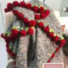 (Finished rose bouquet blanket)