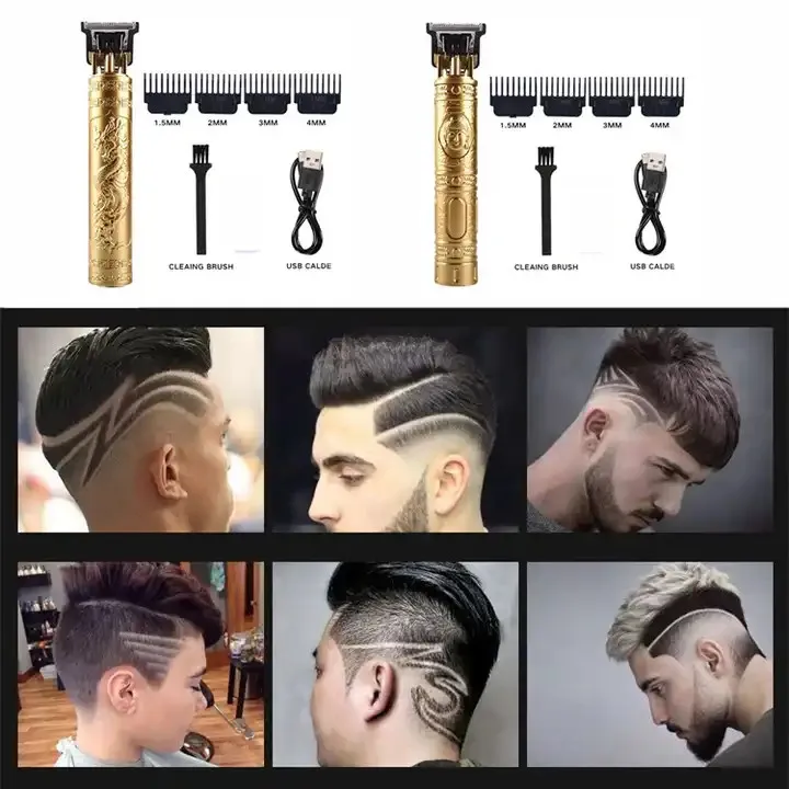 Electric Shaver Rechargeable Dragon Phoenix Buddha Head Hair Trimmer