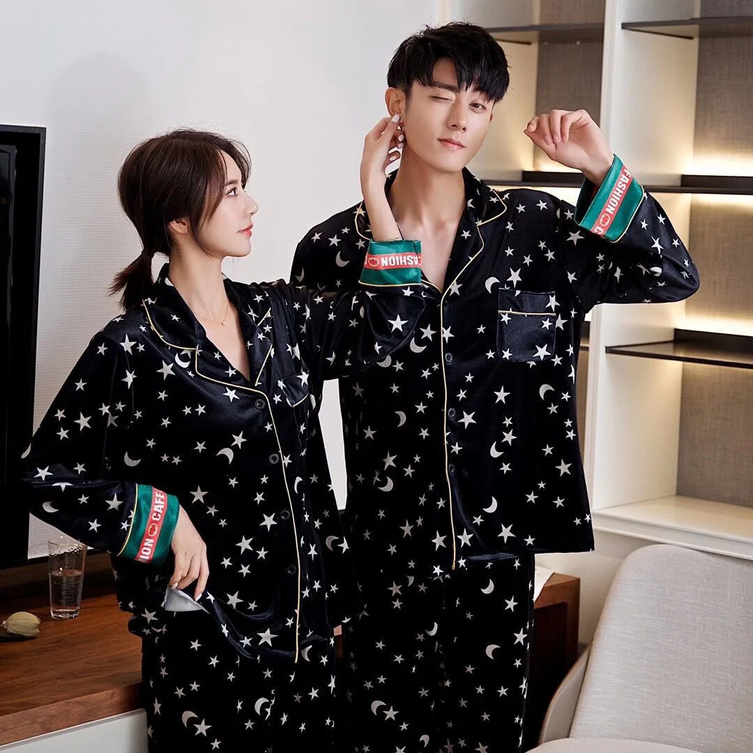 Sunshine Couple Night Suit | Night suit, Silk pajama set, Couples