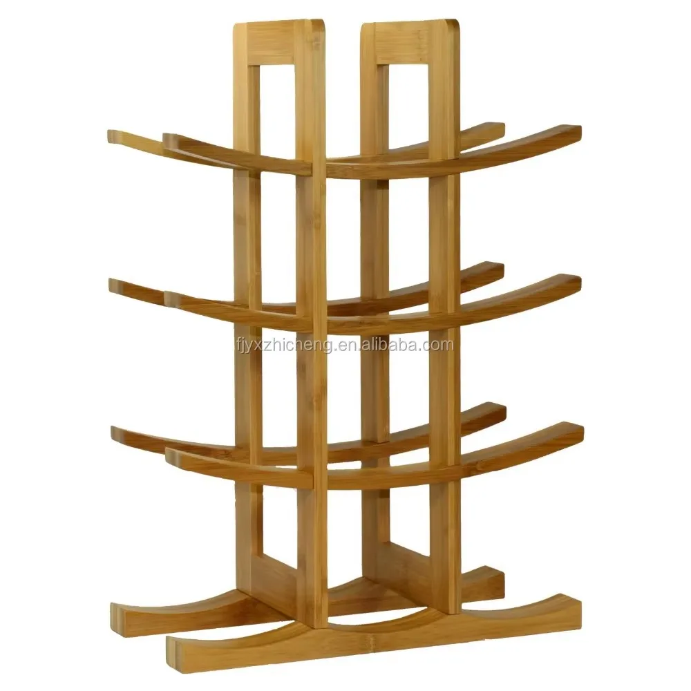 product custom countertop wine rack freestanding wine storage organizer wine holder for kitchen bar cart dining room wine display stand-5