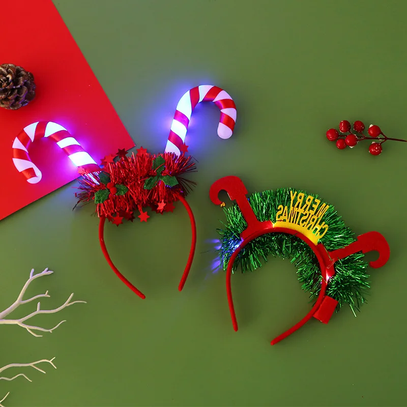 Christmas Headband with LED Lights – Fun Hair Accessories  display picture 1