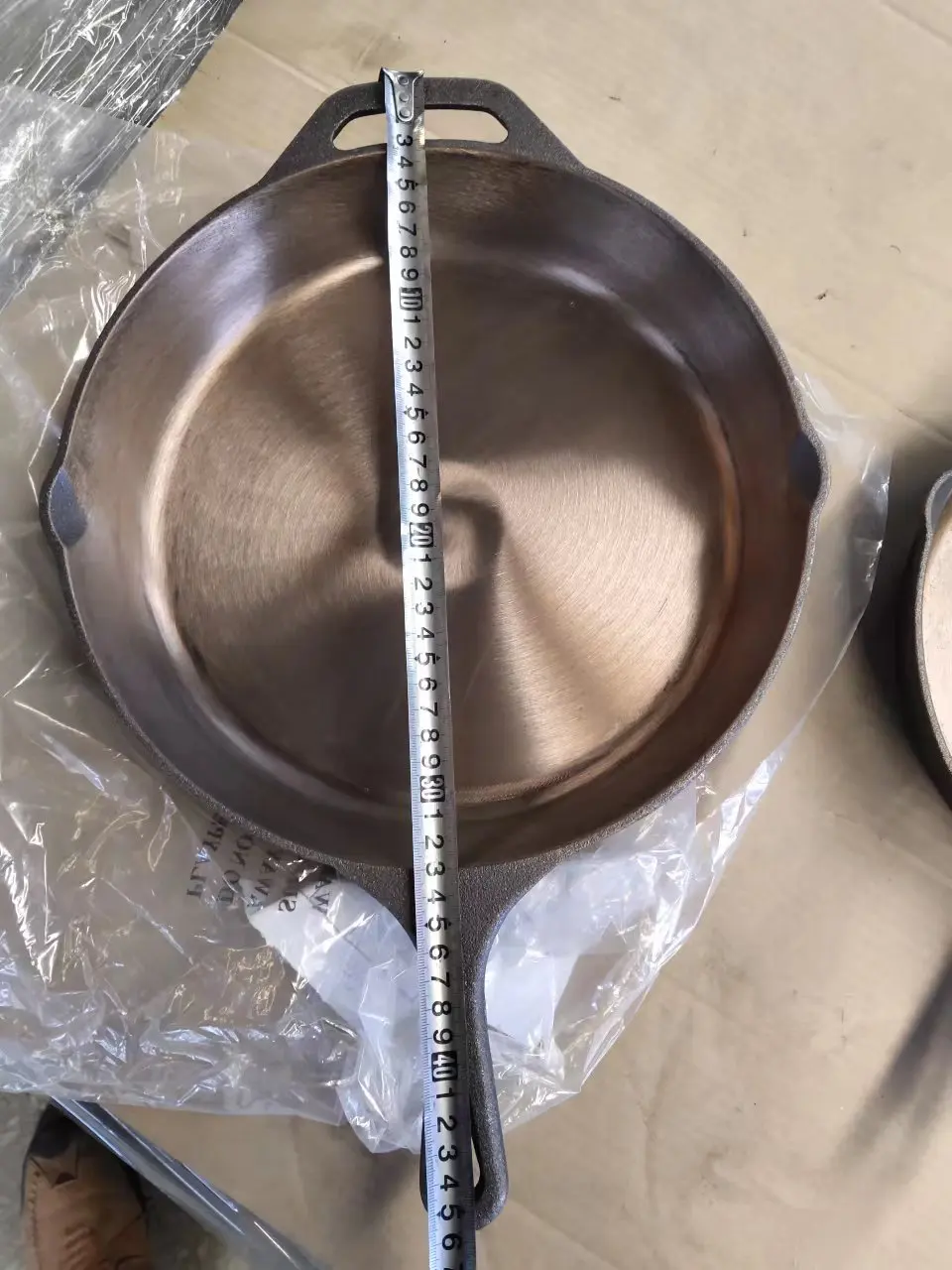 Высококачественная чугунная посуда полированная сковорода с антипригарным покрытием